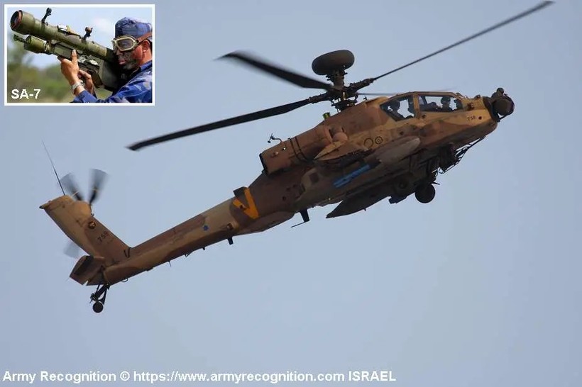 Hamas sử dụng tên lửa phòng không di động tấn công trực thăng Apache của quân đội Israel (Ảnh: Army Recognition)