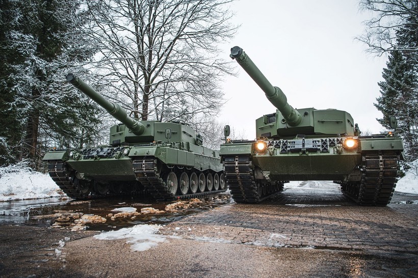 Xe tăng Leopard 2A4 do công ty Rheinmetall sản xuất. Ảnh Army Recognition.