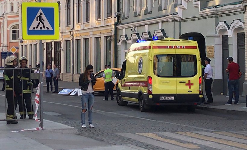 Hiện trường vụ tai nạn tại Moscow, Nga. Ảnh: Reuters