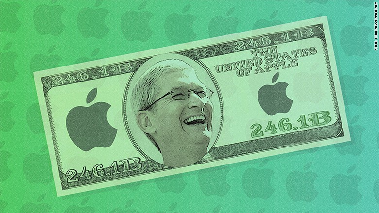 Apple hiện có tới 246,1 tỉ USD tiền mặt