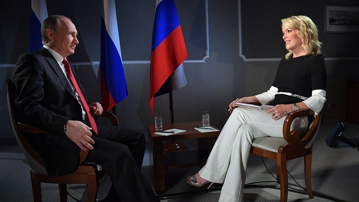 Phóng viên Megyn Kelly phỏng vấn Tổng thống Nga Vladimir Putin