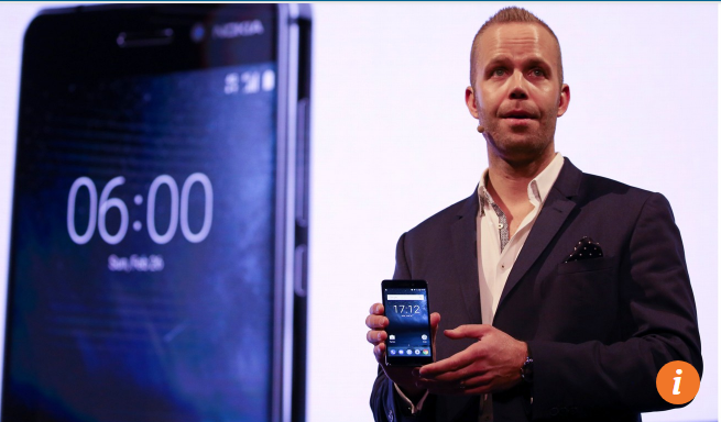 Juho Sarvikas, Giám đốc sản phẩm của Nokia – HMD giới thiệu điện thoại Nokia 6 tại Barcelona, Spain Tháng 2/2017