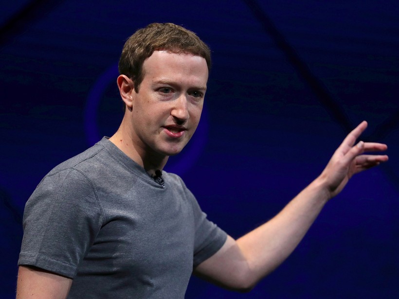 Facebook CEO Mark Zuckerberg. Ảnh Getty