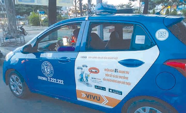 Taxi sử dụng App Vivu tại Cà Mau