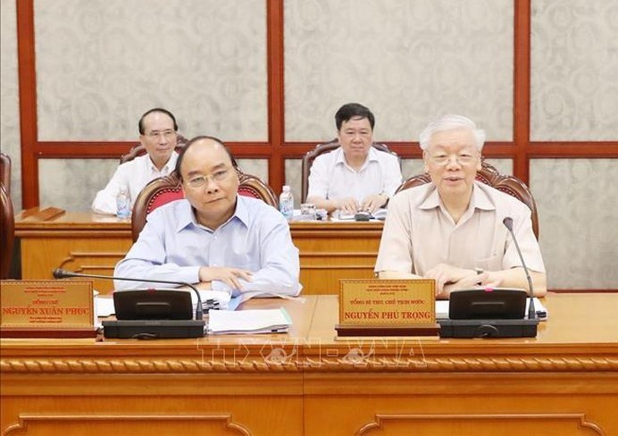 Tổng Bí thư, Chủ tịch nước Nguyễn Phú Trọng đã chủ trì cuộc họp Bộ Chính trị định kỳ 
