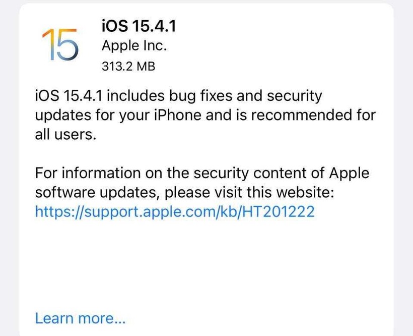 Apple vá khẩn cấp lỗ hổng zero-day trên iPhone, iPad, Mac