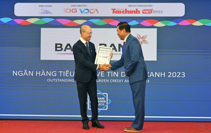 Bac A Bank nhận giải thưởng về tín dụng xanh