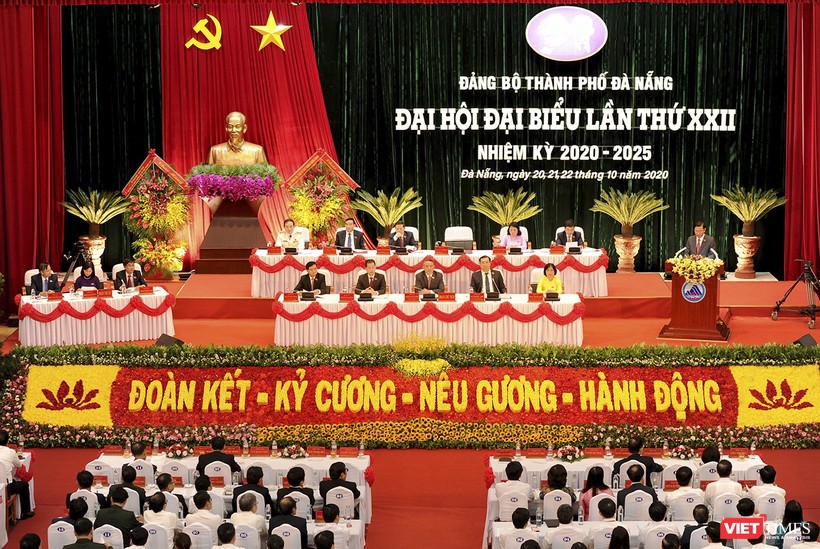 Quang cảnh Đại hội Đảng bộ TP Đà Nẵng khoá XXII nhiệm kỳ 2020-2025.