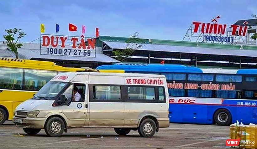 Một góc Bến xe trung tâm Quảng Ngãi