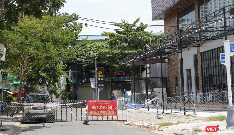 Một khu vực phong toả, cách ly y tế trên địa bàn TP Đà Nẵng