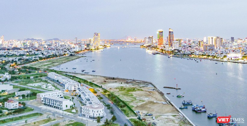 Một góc 2 dự án lấn sông Hàn ở Đà Nẵng thu hút sự quan tâm của dư luận