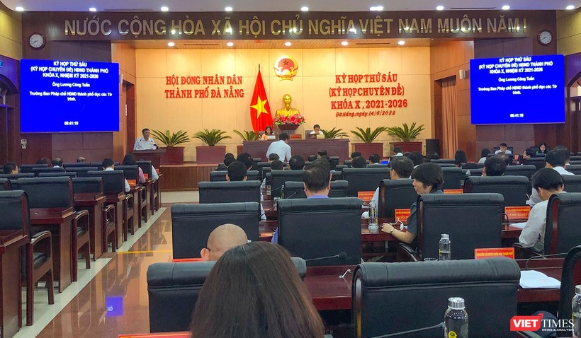 Quang cảnh kỳ họp thứ VI, HĐND TP Đà Nẵng khoá X, nhiệm kỳ 2021-2026