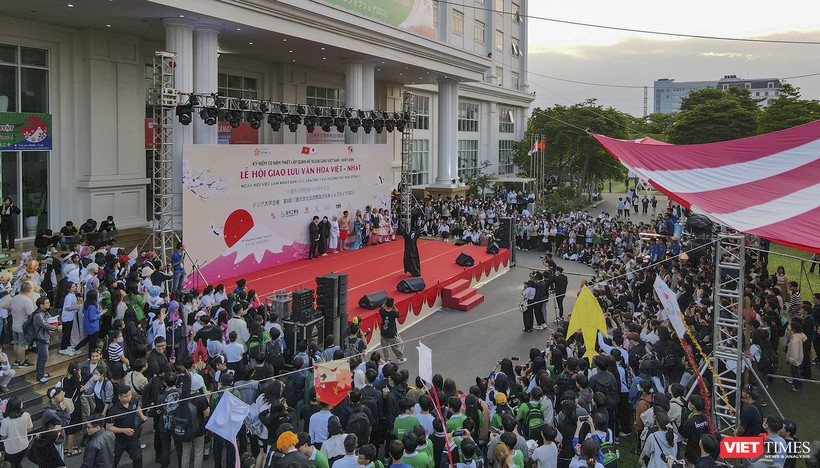 Quang cảnh lễ hội giao lưu văn hoá Việt – Nhật tại ĐH Đông Á năm 2023