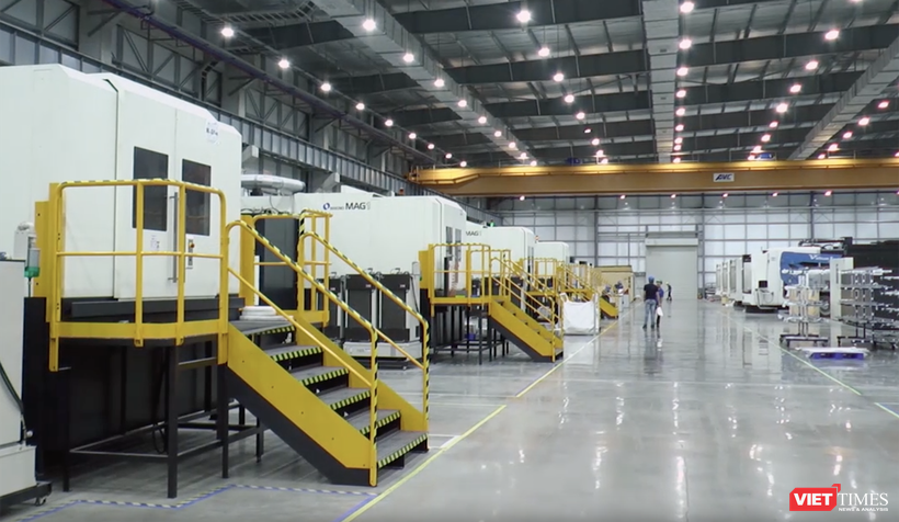 Một góc nhà máy sản xuất linh kiện hàng không vũ trụ Sunshine do Tập đoàn Universal Alloy Corporation (UAC) của Mỹ đầu tư tại Khu công nghệ cao Đà Nẵng