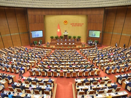 Quốc hội sẽ công bố kết quả lấy phiếu tín nhiệm 44 cá nhân. (Ảnh: PV/Vietnam+)