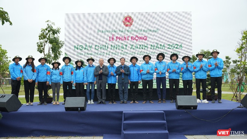 Lễ phát động “Ngày Chủ nhật xanh” năm 2024 do tỉnh Thừa Thiên Huế tổ chức. (Ảnh: Ngọc Hiếu)