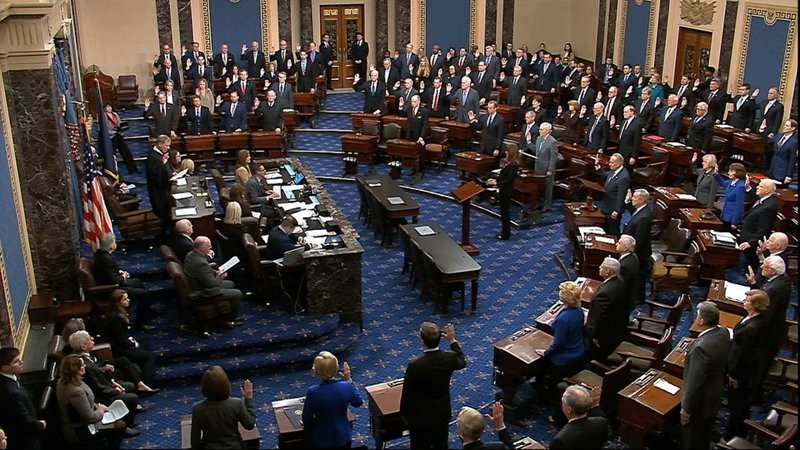 Toàn cảnh phiên bỏ phiếu luận tội tại Thượng viện Mỹ