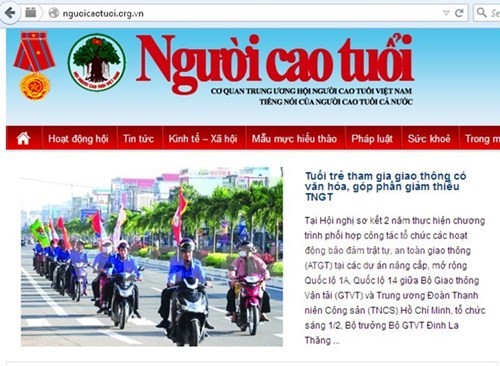 Thu hồi tên miền nguoicaotuoi.org.vn - Ảnh: Vietnam+