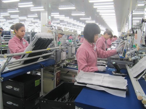 Samsung hiện là nhà đầu tư lớn nhất tại Việt Nam. Trong ảnh: Nhà máy Samsung ở Thái Nguyên