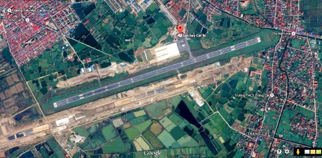 Sân bay Cát Bi. (Ảnh: Google Maps)