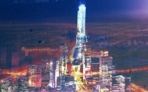 Phối cảnh dự án tháp Empire City nằm trong khu đô thị mới Thủ Thiêm.