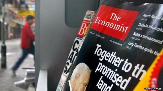 The Economist là một trong các tạp chí kinh tế có ảnh hưởng lớn trên toàn cầu. Ảnh Getty
