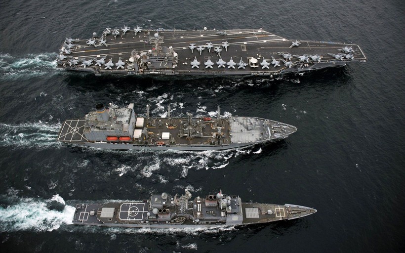 Mỹ hiện sở hữu ít nhất 11 nhóm tác chiến tàu sân bay hùng mạnh trên các đại dương