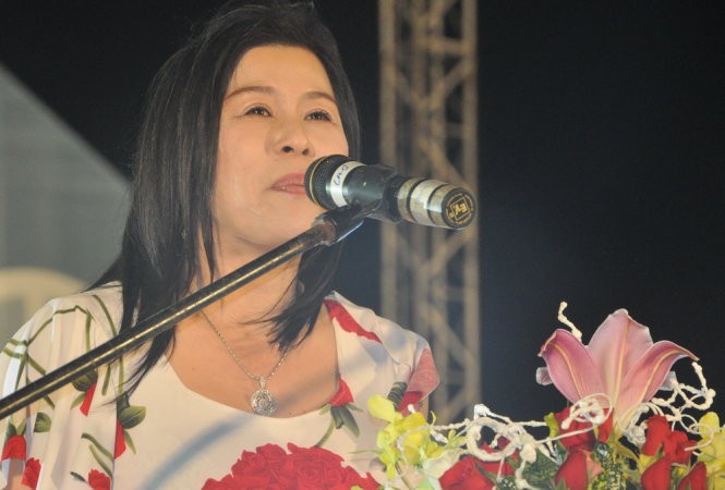 Bà Hà Thuý Linh tại một sự kiện được tổ chức tại TP. Đà Lạt  -Ảnh: LÂM THIÊN