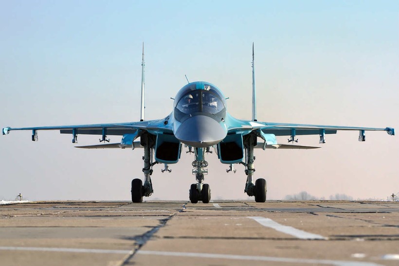 Chiến đấu cơ Su34 "thú mỏ vịt" của Nga đang tác chiến tại chiến trường Syria