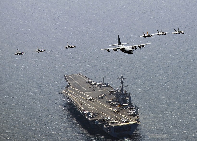Cụm tác chiến tàu sân bay Mỹ luôn thường trực tại châu Á-Thái Bình Dương