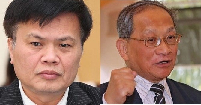 ừ trái qua: TS. Nguyễn Đình Cung và Chuyên gia kinh tế Lê Đăng Doanh.