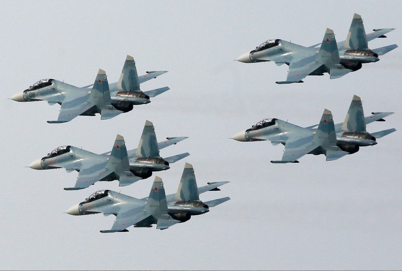 Phi đội Su-30SM của Nga đang tác chiến tại Syria
