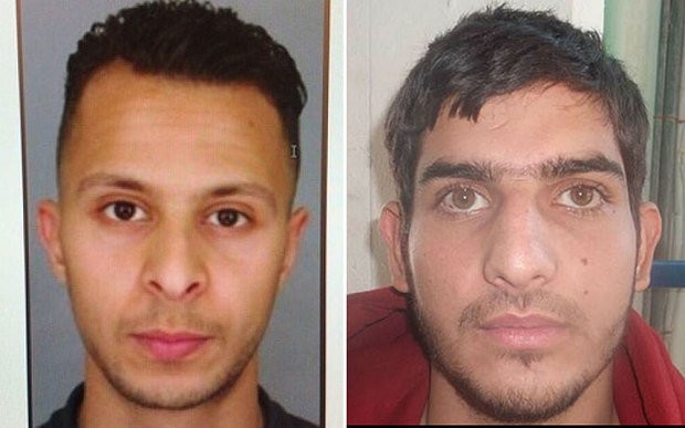 Hai nghi can Salah Abdeslam (trái) và Ahmad Almohamad - Ảnh: Telegraph