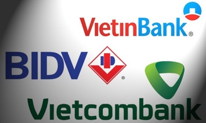 Nợ xấu của Vietcombank, Vietinbank và BIDV bằng... vốn của 8 NH khác cộng lại