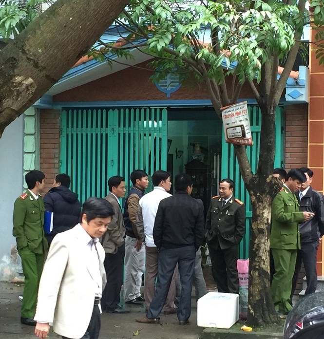 Nhà trung tá Lê Đức Tùng bị bắn vào đêm 14.12 - Ảnh: Văn Đông