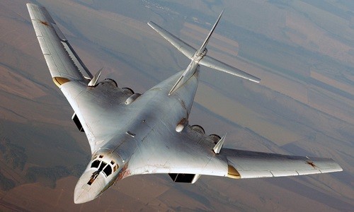 Máy bay ném bom chiến lược Tu-160 Nga. Ảnh: Airsoc