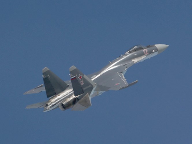 Tiêm kích đa năng Su-35S của Không quân Nga - Ảnh: Bộ Quốc phòng Nga