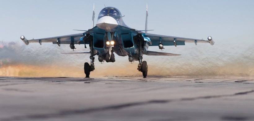 Chiến đấu cơ Su-34 cất cánh làm nhiệm vụ tại Syria