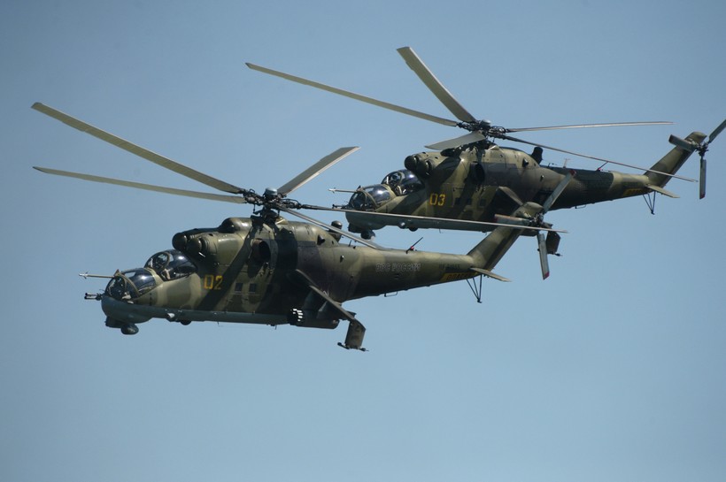 Trực thăng Mi-24 Nga tham chiến tại Syria