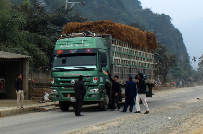 Trạm Thanh tra giao thông Đồng Tâm lơ là trong kiểm soát xe quá tải trọng - Ảnh: Hải Tần