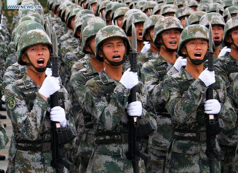 Quân đội Trung Quốc trong lễ duyệt binh năm 2015