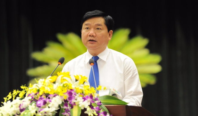 Bí thư thành uỷ Đinh La Thăng phát biểu chỉ đạo tại Hội nghị - Ảnh: Tự Trung