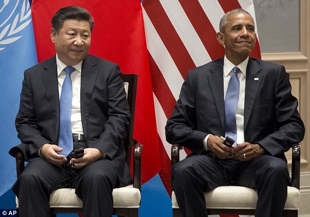 Hai ông Obama và Tập Cận Bình tại Hội nghị G-20 Hàng Châu