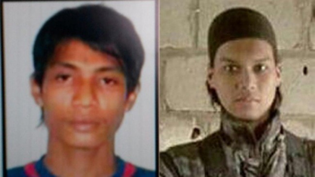 Muhamad Jedi, trái, và Mohd Anwar, hai công dân Malaysia được cho là tham gia một video hành quyết con tin tại Syria tháng trước. (Ảnh: CNA)
