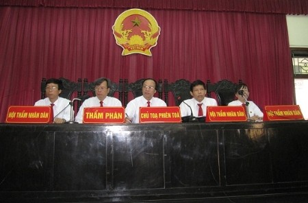 Lao động của thẩm phán rất đặc thù và chịu trách nhiệm trước xã hội thì phải có lương đặc thù - ảnh phiên tòa tái thẩm xử ông Nguyễn Thanh Chấn 