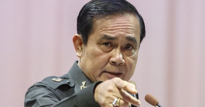 Ông Prayuth cảnh báo các nhà báo hãy tự chế chớ nên tường thuật điều gì có thể gây “xung đột” nếu không họ có thể bị “hành quyết” như một biện pháp trừng trị. Ảnh Reuters