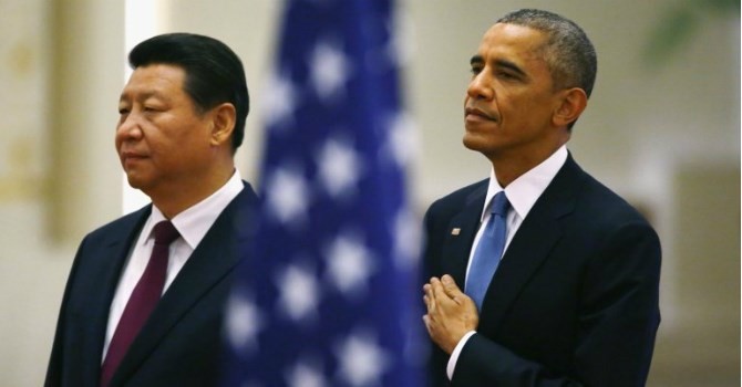 Chủ tịch Trung Quốc Tập Cận Bình và Tổng thống Mỹ Barack Obama. Ảnh: Reuters