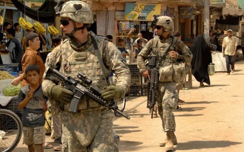 Binh sĩ Mỹ tại Iraq.