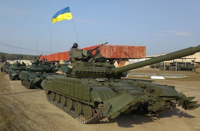 Xe tăng chiếnđấu chủ lựcT-64B của quânđội chính phủ Ukraine.