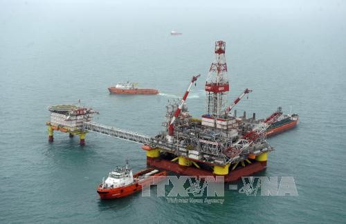 Cơ sở khai thác dầu LUKOIL của Nga tại mỏ dầu Korchagin ở biển Caspia. Ảnh: AFP-TTXVN